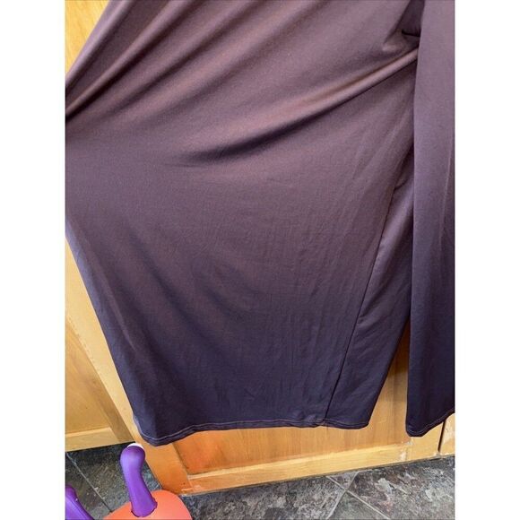 SHEIN Two Piece Set Crop Top Wide Leg Pants Women XL Cozy Knit Chocolate Brown - Picture 10 of 10